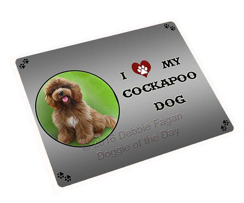 I Love My Cockapoo Dog Large Refrigerator / Dishwasher Magnet