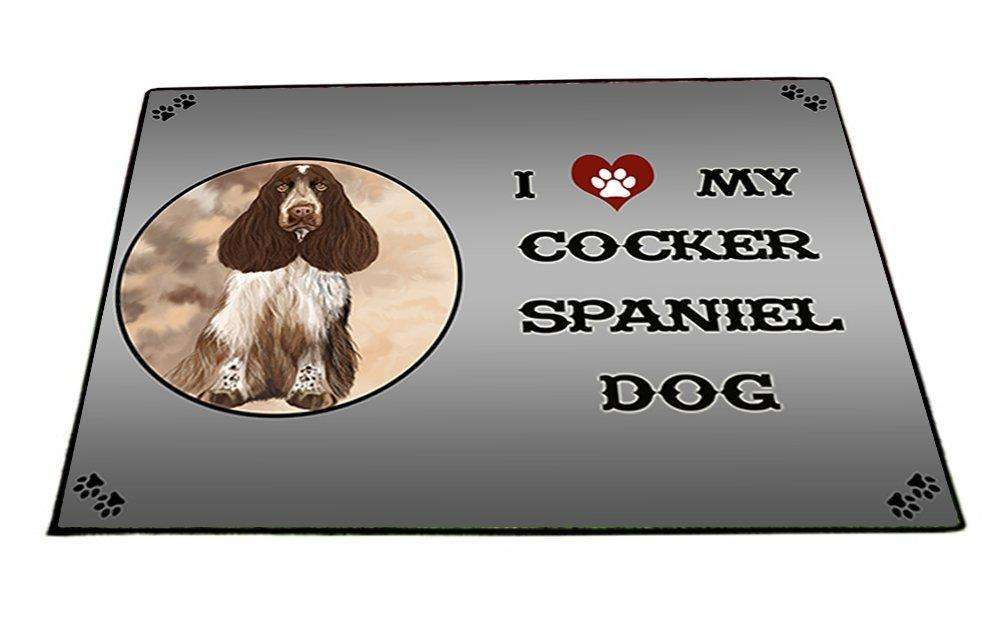 I Love My Cocker Spaniel Dog Indoor/Outdoor Floormat
