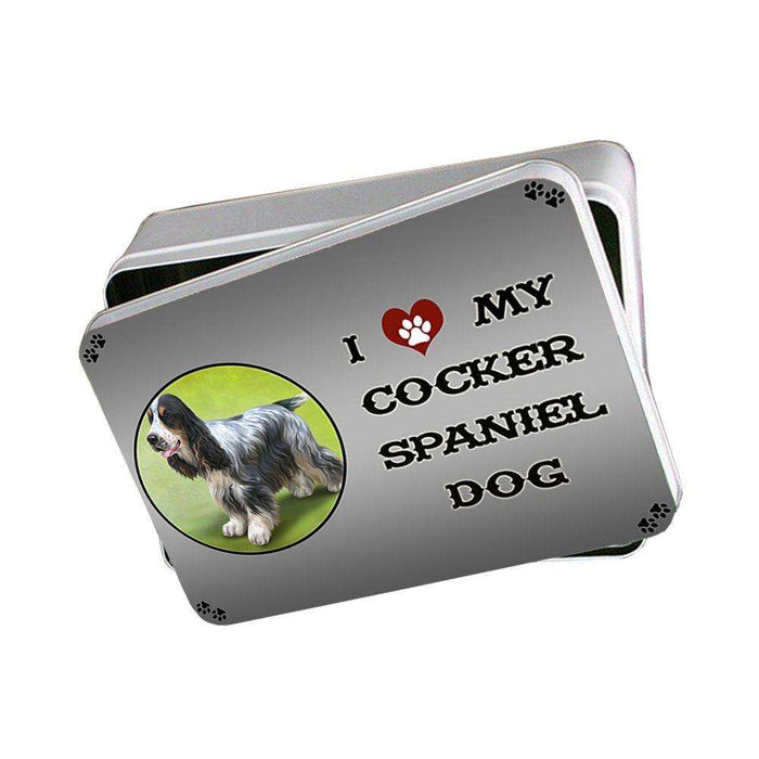 I Love My Cocker Spaniel Dog Photo Storage Tin