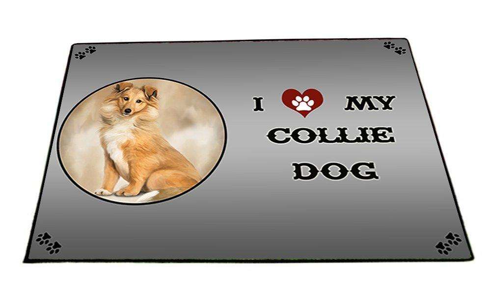 I Love My Collie Dog Indoor/Outdoor Floormat