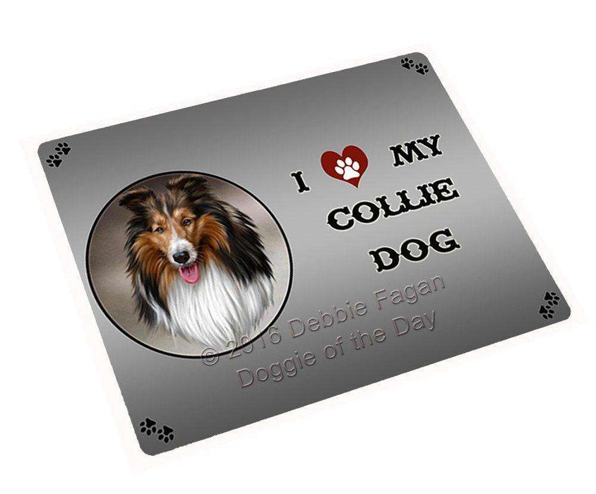 I Love My Collie Dog Large Refrigerator / Dishwasher Magnet
