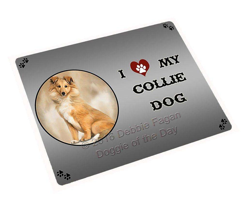 I Love My Collie Dog Large Refrigerator / Dishwasher Magnet