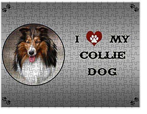 I Love My Collie Dog Puzzle