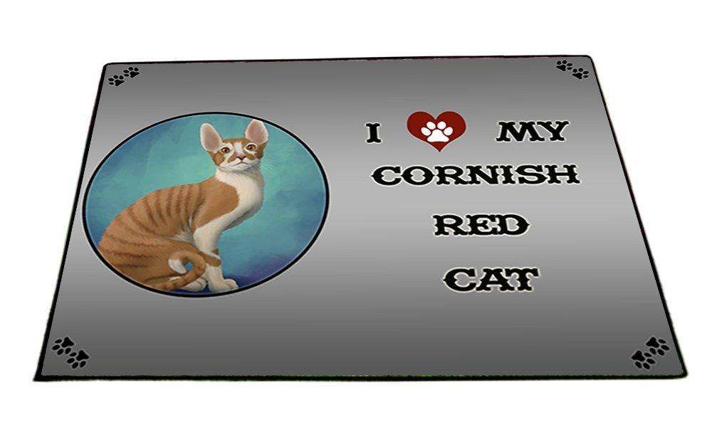 I Love My Cornish Red Cat Indoor/Outdoor Floormat