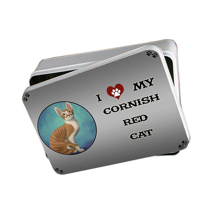 I Love My Cornish Red Cat Photo Storage Tin