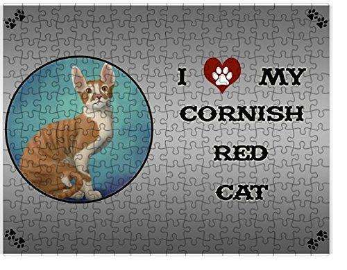 I Love My Cornish Red Cat Puzzle with Photo Tin (300 pc.)