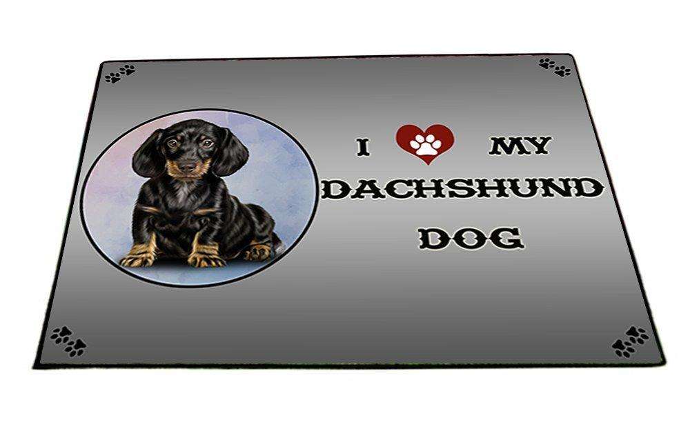 I Love My Dachshund Dog Indoor/Outdoor Floormat