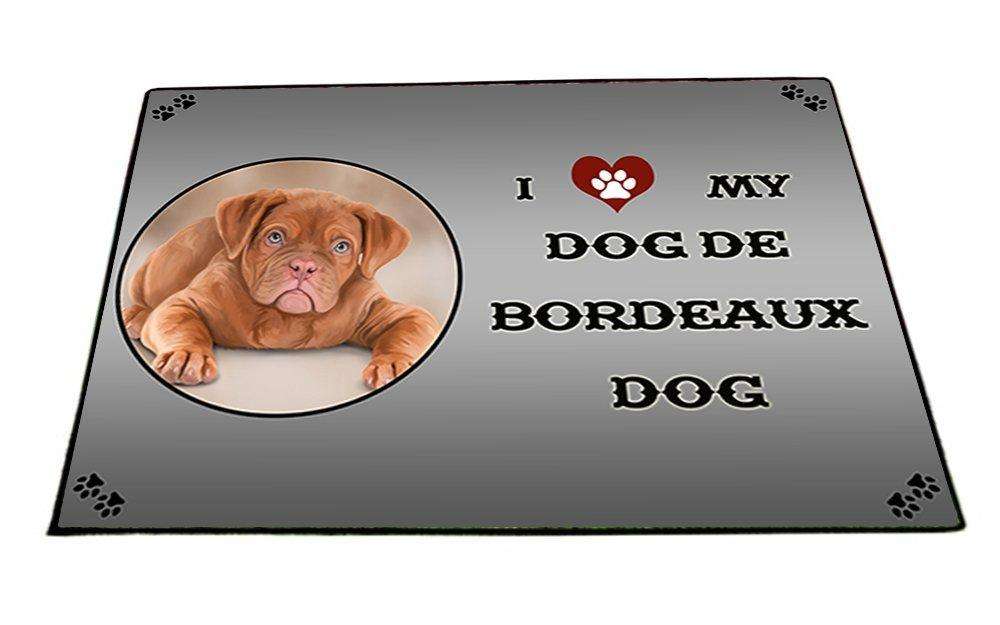 I Love My Dog De Bordeaux Indoor/Outdoor Floormat
