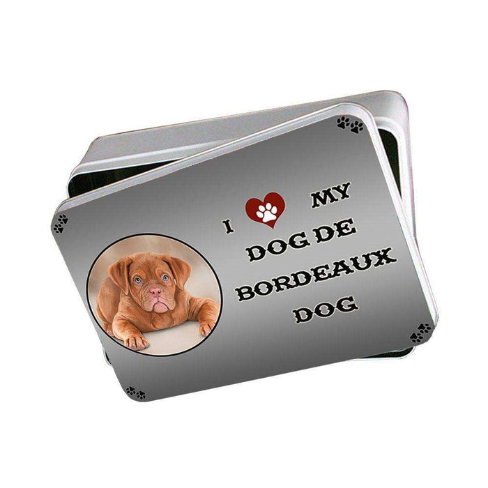 I Love My Dog De Bordeaux Photo Storage Tin