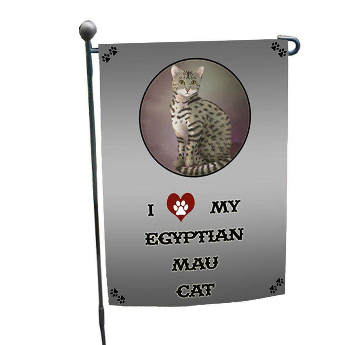 I Love My Egyptian Mau Cat Garden Flag