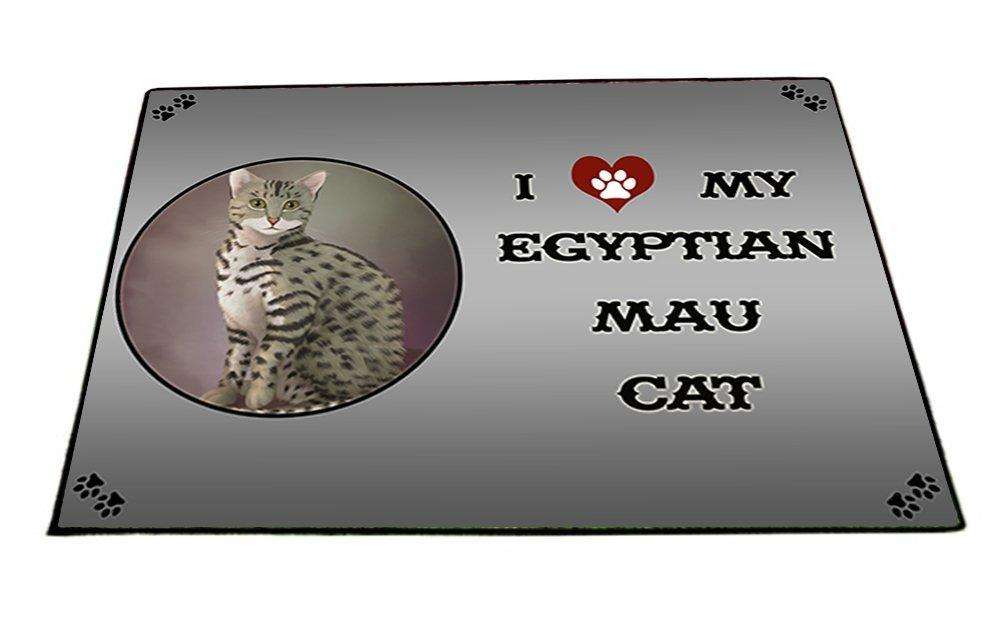 I Love My Egyptian Mau Cat Indoor/Outdoor Floormat
