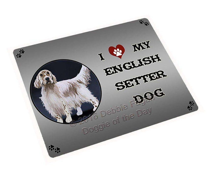 I Love My English Setter Dog Magnet Mini (3.5" x 2")