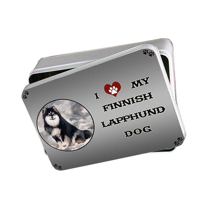 I Love My Finnish Lapphund Dog Photo Storage Tin