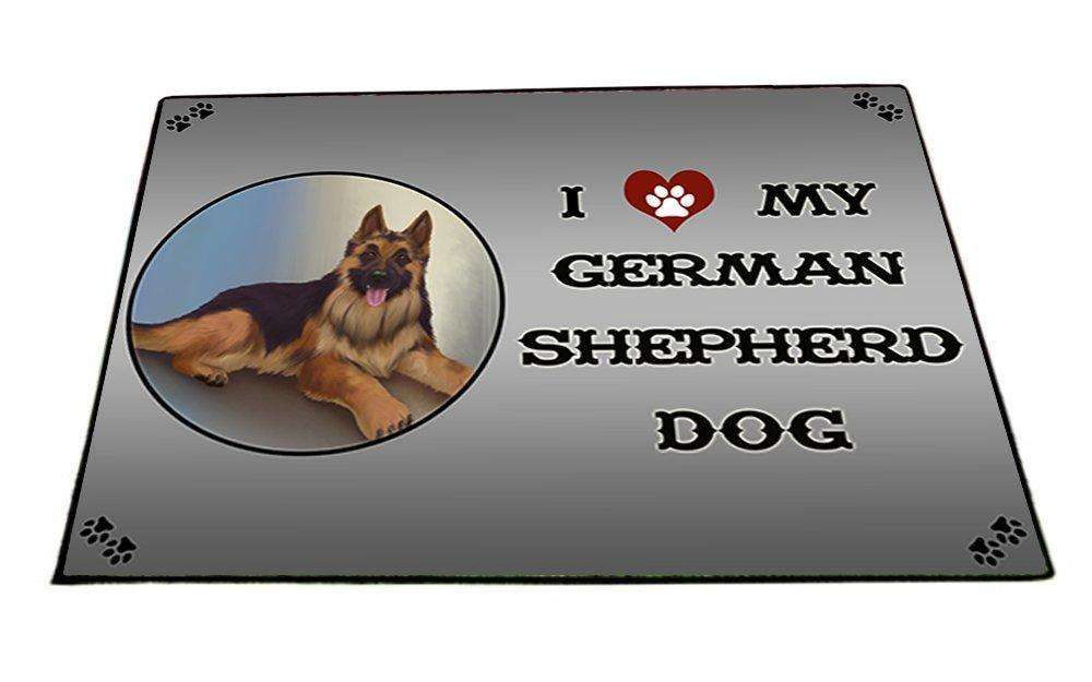 I Love My German Shepherd Adult Dog Indoor/Outdoor Floormat
