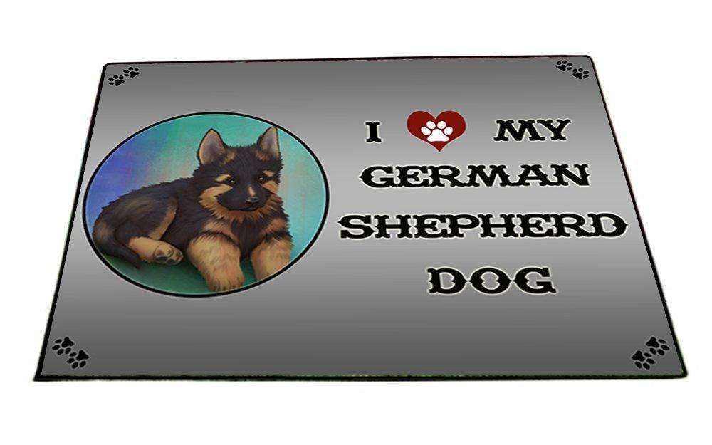 I Love My German Shepherd Dog Indoor/Outdoor Floormat