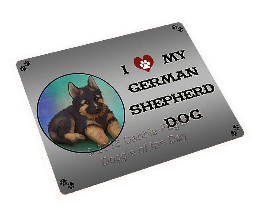 I Love My German Shepherd Dog Large Refrigerator / Dishwasher Magnet