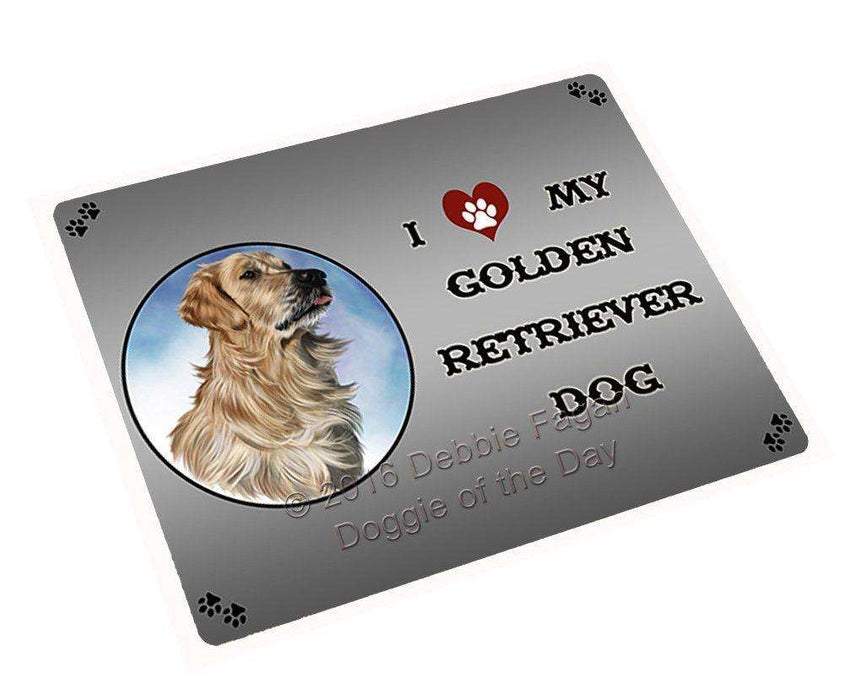 I Love My Golden Retriever Dog Large Refrigerator / Dishwasher Magnet