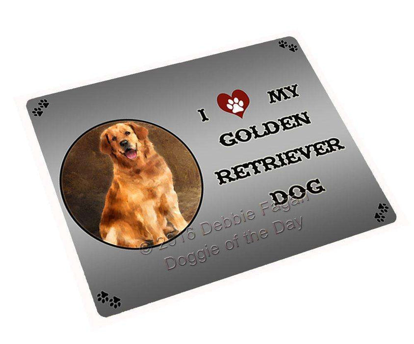 I Love My Golden Retriever Dog Large Refrigerator / Dishwasher Magnet