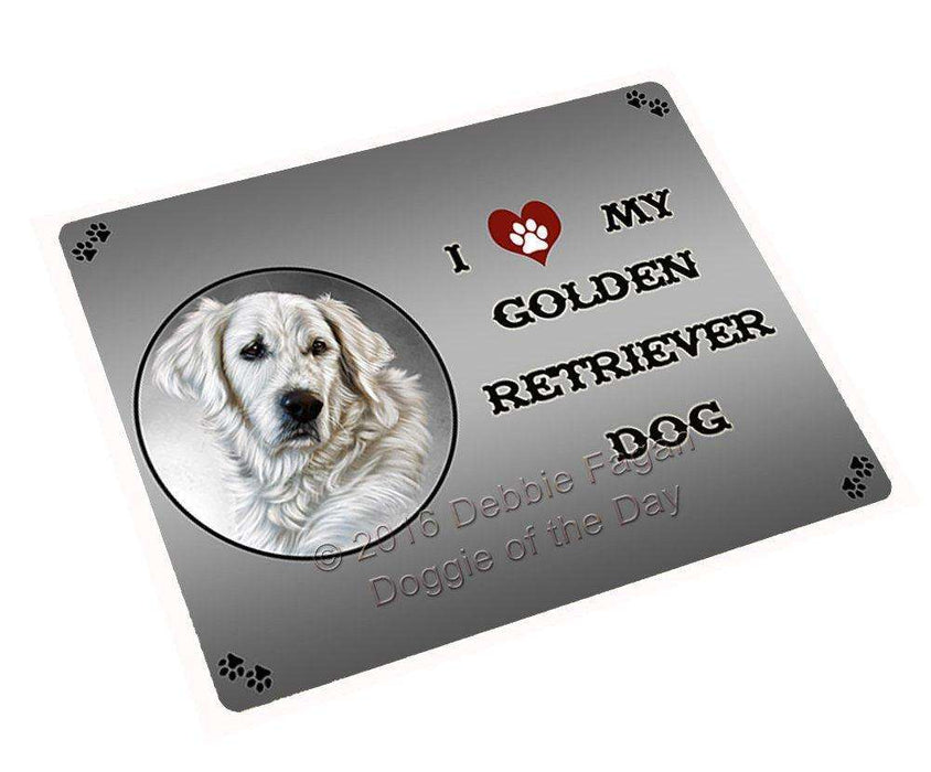 I Love My Golden Retriever Dog Magnet Mini (3.5" x 2")