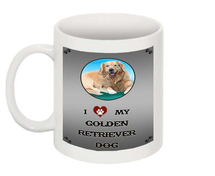 I Love My Golden Retriever Dog Mug