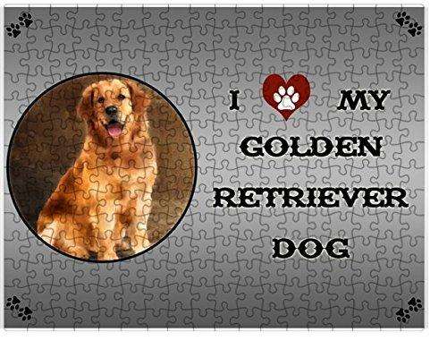 I Love My Golden Retriever Dog Puzzle with Photo Tin (300 pc.)