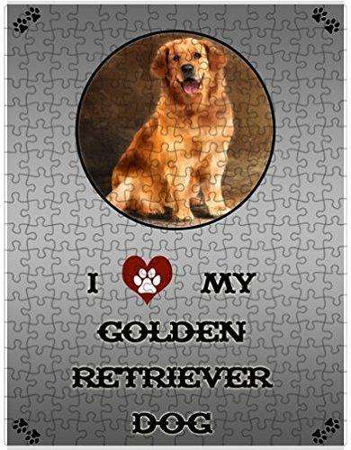 I Love My Golden Retriever Dog Puzzle with Photo Tin (300 pc.)