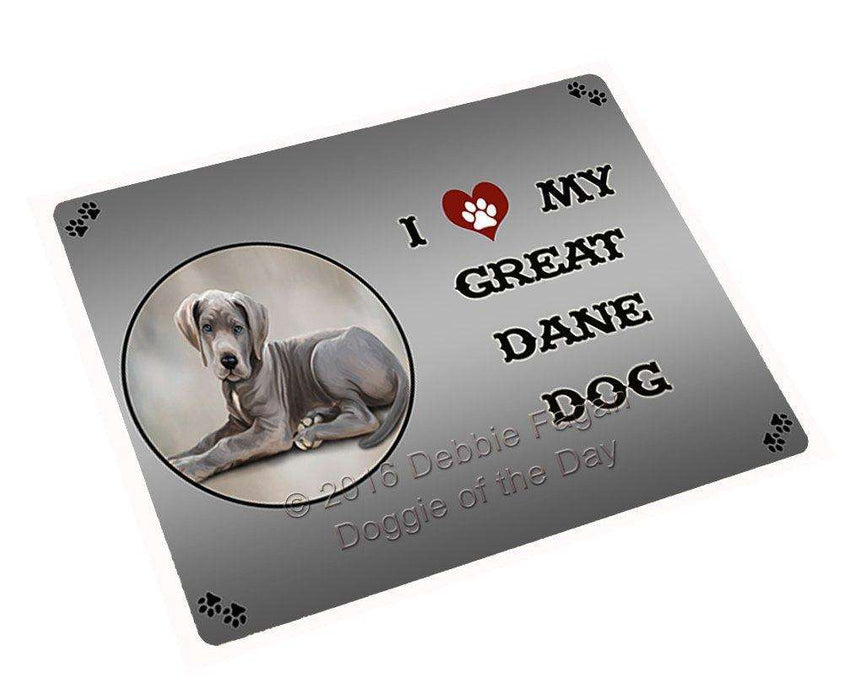 I Love My Great Dane Puppy Dog Large Refrigerator / Dishwasher Magnet