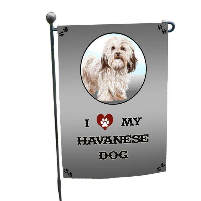 I Love My Havanese Dog Garden Flag