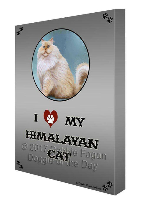 I Love My Himalayan Cat Canvas Wall Art D326