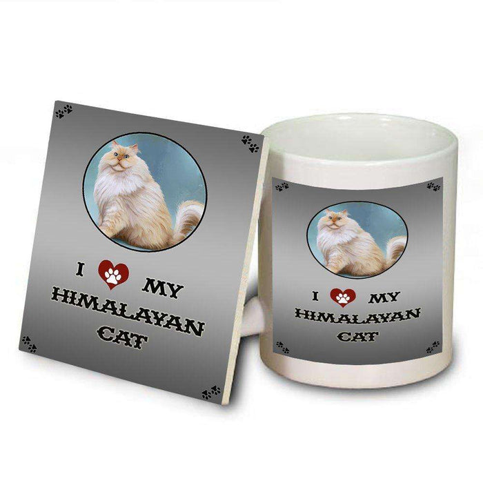 I Love My Himalayan Cat Mug and Coaster Set