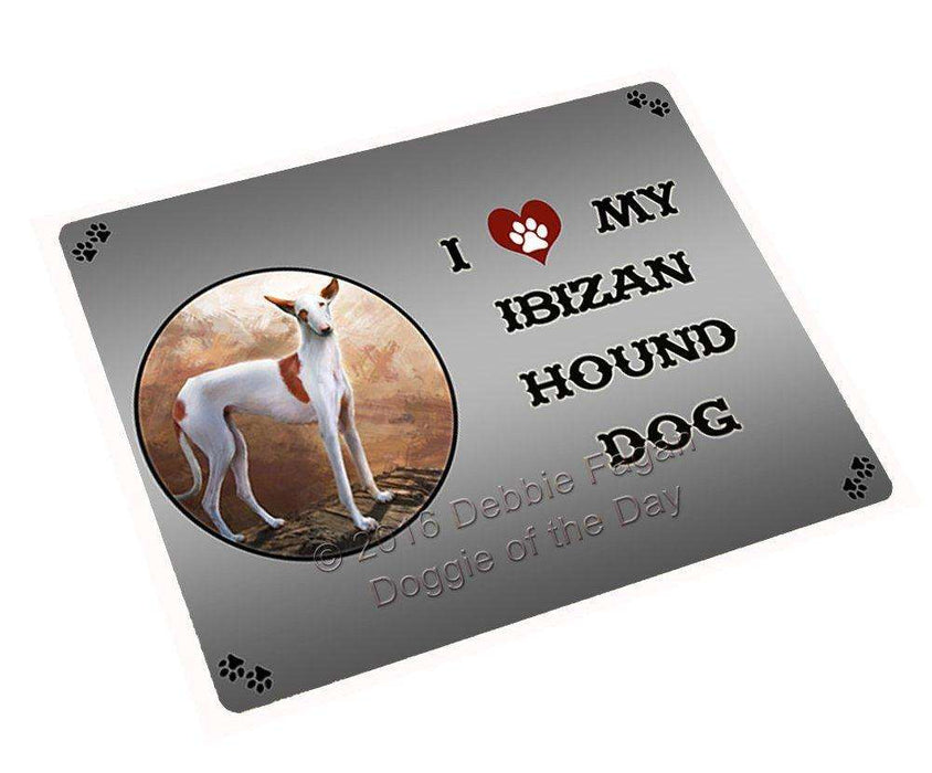 I Love My Ibizan Hound Dog Large Refrigerator / Dishwasher Magnet