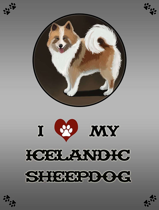 I Love My Icelandic Sheepdog Dog Puzzle