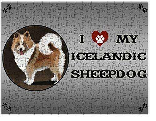 I Love My Icelandic Sheepdog Dog Puzzle