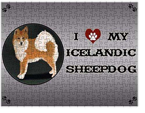 I Love My Icelandic Sheepdog Dog Puzzle