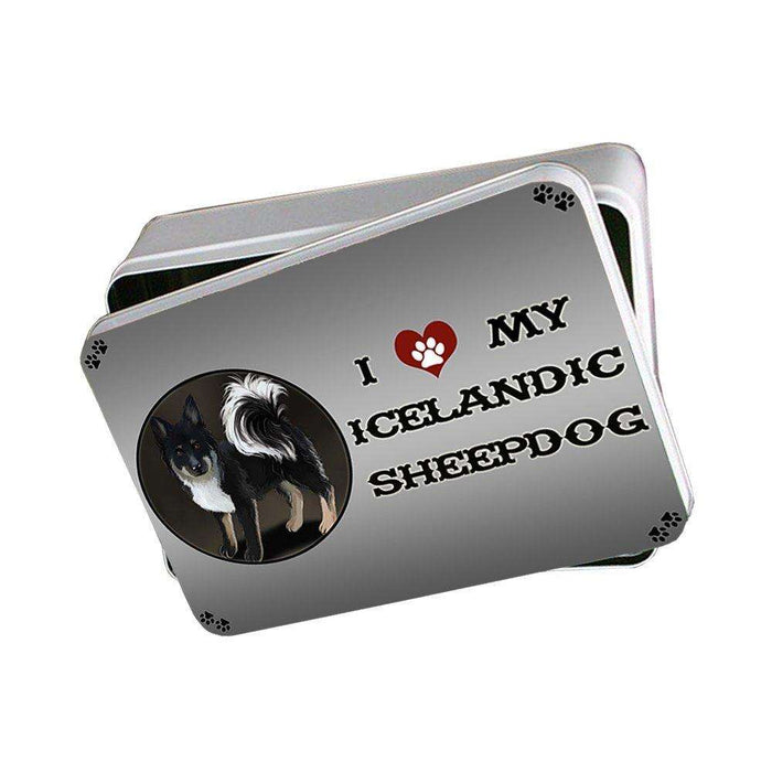 I Love My Icelandic Sheepdog Photo Storage Tin