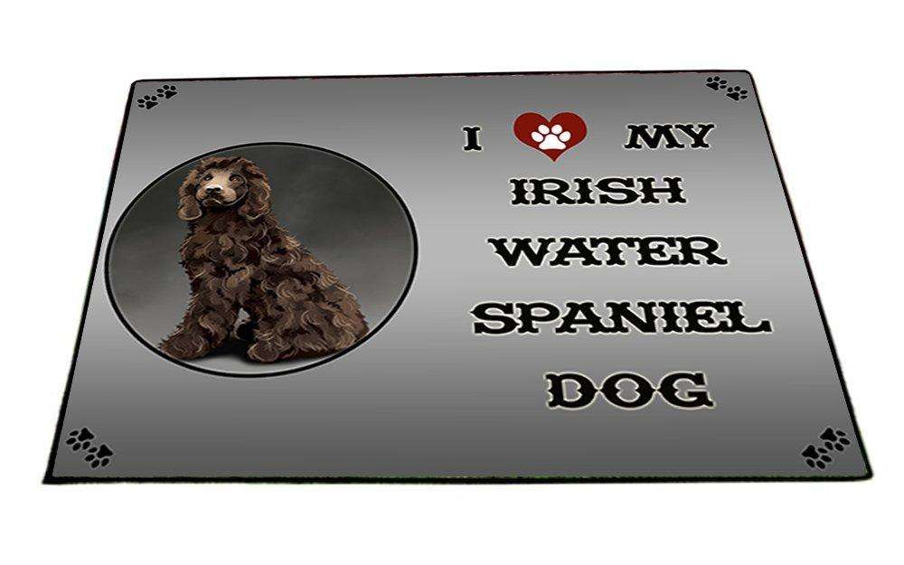 I Love My Irish Water Spaniel Dog Indoor/Outdoor Floormat