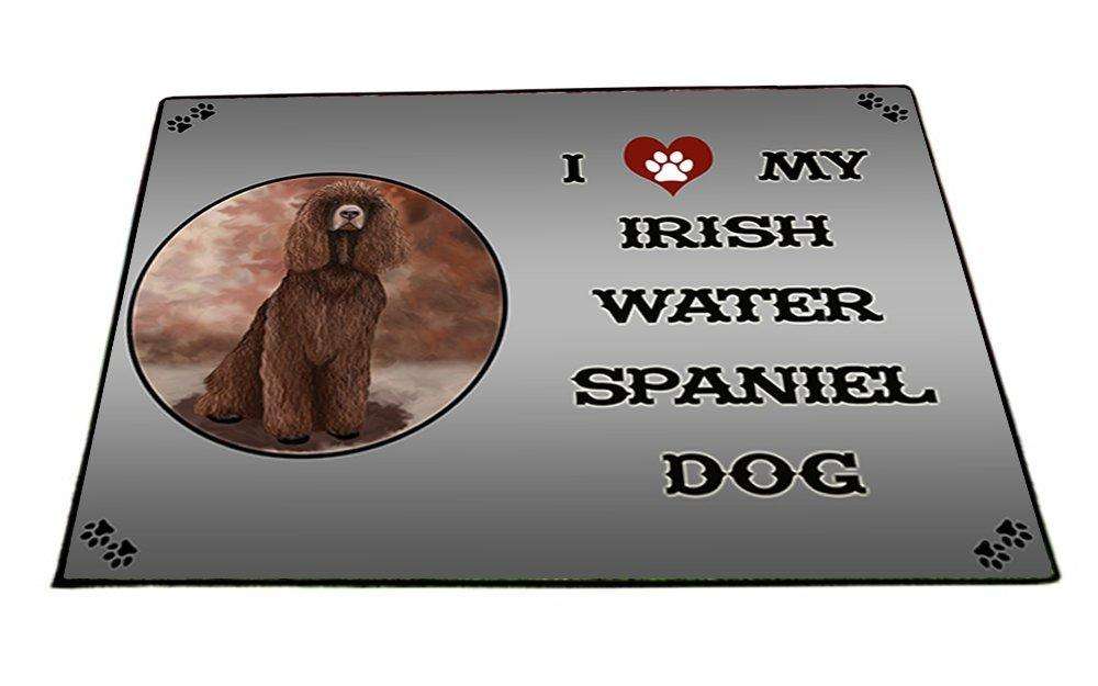 I Love My Irish Water Spaniel Dog Indoor/Outdoor Floormat