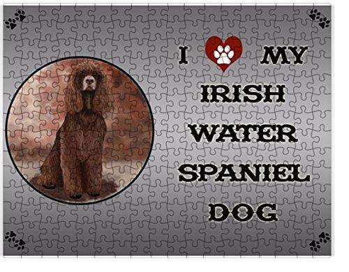 I Love My Irish Water Spaniel Dog Puzzle