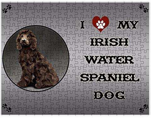 I Love My Irish Water Spaniel Dog Puzzle