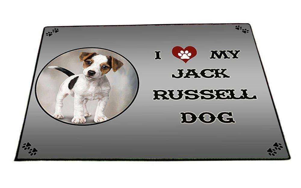 I Love My Jack Russell Dog Indoor/Outdoor Floormat