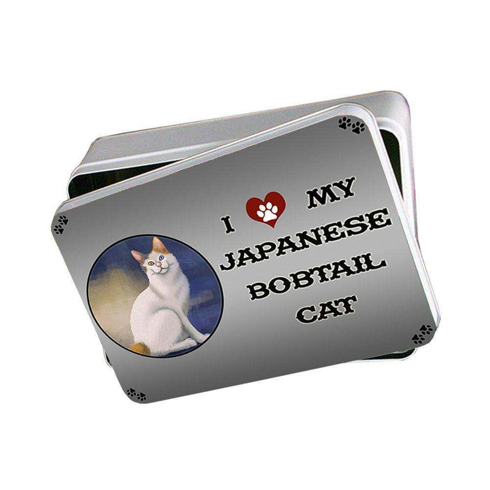 I Love My Japanese Bobtail Cat Photo Storage Tin