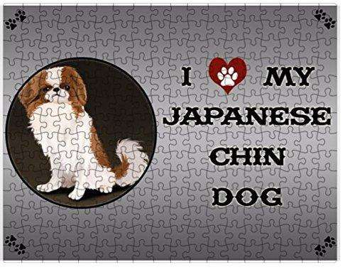 I Love My Japanese Chin Dog Puzzle