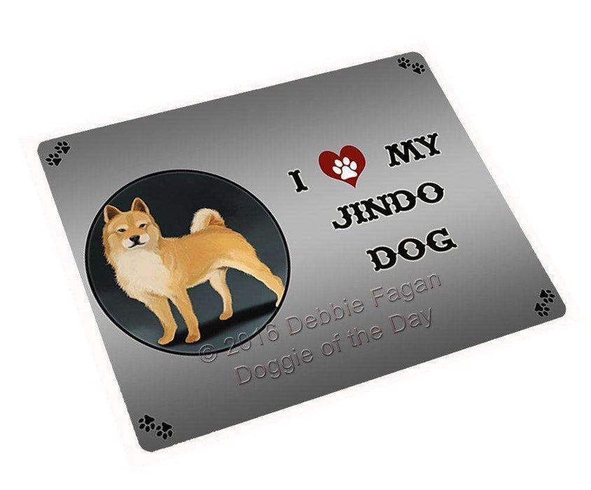 I Love My Jindo Dog Large Refrigerator / Dishwasher Magnet