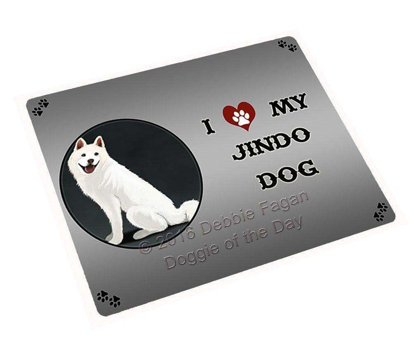 I Love My Jindo Dog Large Refrigerator / Dishwasher Magnet