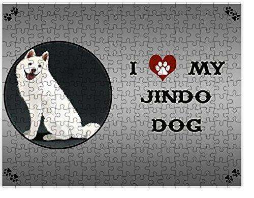 I Love My Jindo Dog Puzzle