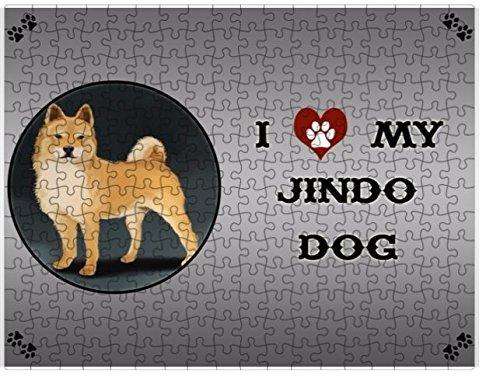 I Love My Jindo Dog Puzzle