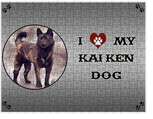 I Love My Kai Ken Dog Puzzle