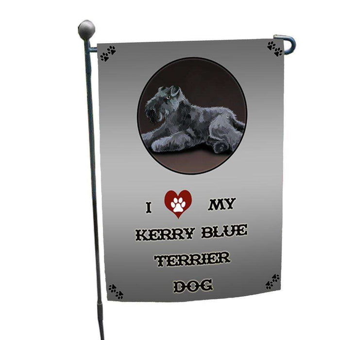 I Love My Kerry Blue Terrier Dog Garden Flag