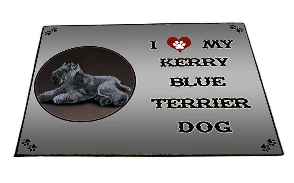 I Love My Kerry Blue Terrier Dog Indoor/Outdoor Floormat