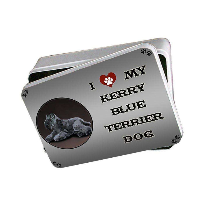 I Love My Kerry Blue Terrier Dog Photo Storage Tin
